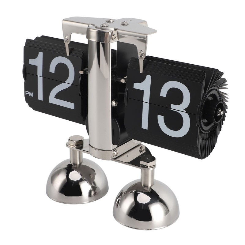 Retro Digital Flip Down Clock Flip Desk Clock Mechanical Battery