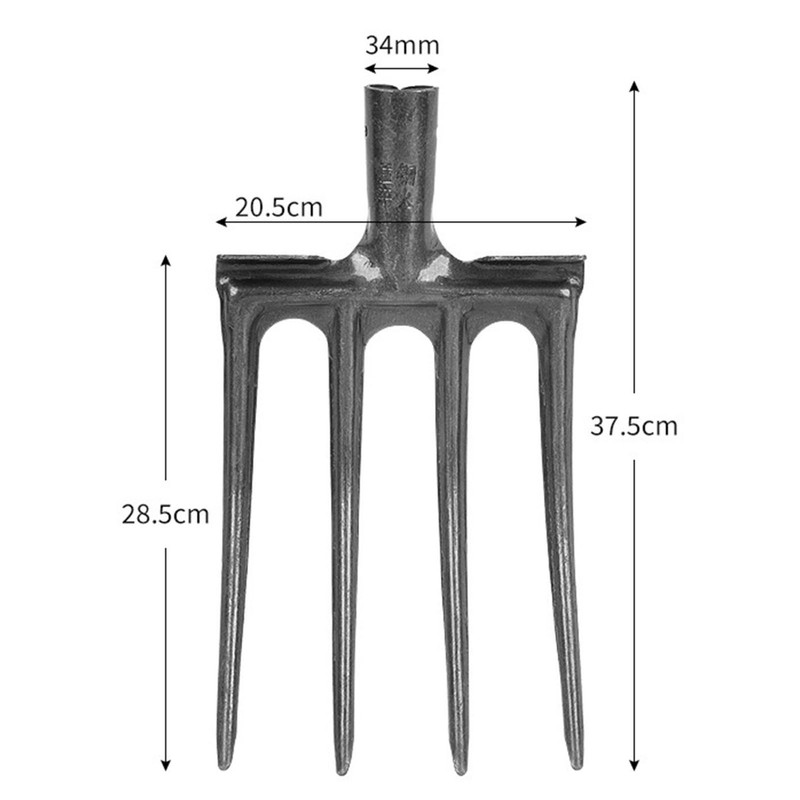 Digging Fork High Carbon Steel Strong Strength Corrosion Prevention Anti