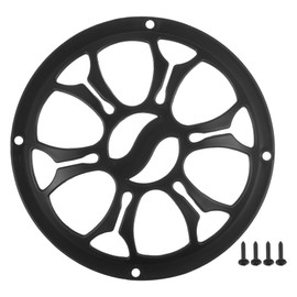 ACROPIX 5" Car Speaker Grills Cover Round 5 Inch Audio Speaker Subwoofer Guard Protector Case with Mounting Screws ABS Black - Pack of 1