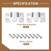 sourcing map 10 Pairs Flush Mount Bracket, 54 x 30mm