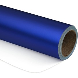 WRAPAHOLIC Matte Metal Wrapping Paper - Royal Blue - 17in x 32.8ft Roll, 46 Sq. Ft