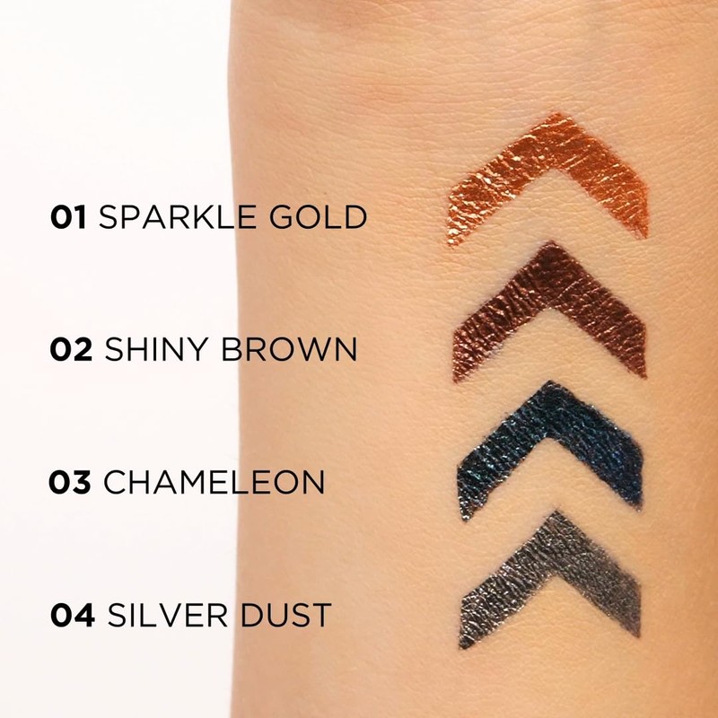 Eveline Cosmetics Variete Long-Lasting Waterproof Glitter Eyeliner - 24-Hour Hold,