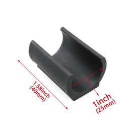 HJGarden 8pcs Moisture-Proof and Friction Prevention 25mm Plastic Chair Foot U Shaped Floor Glides Tubing Caps Cover