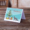 Caroline's Treasures CK4662GCA7P Nebelung #2 Cat Merry Christmas Greeting Cards