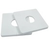 Waziaqoc 2 Pcs Wall Split Flange, ABS Square Self-Adhesive Escutcheon