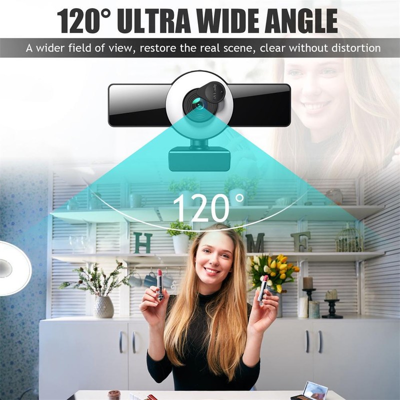 4K HD Webcam with Microphone Autofocus 1080P HD Webcam USB