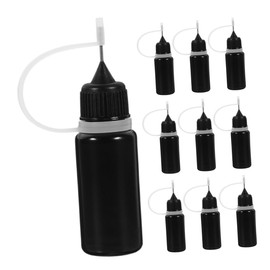 STOBOK 10pcs Precision Tip Applicator Bottles For Crafting And Glue Application Plastic Squeeze Bottles With Cap For Home And Travel Use
