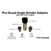 SuperGrindz 5/8”-11 Thread Angle Grinder Extension Shaft Set, Grinder Adapter