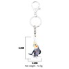 DOWAY Acrylic Cockatoos Cockatiel Parrot Keyring Bird Pendant for Pursr