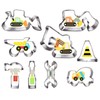 UKoosien Cookie Cutter Set 9 Pieces Digger Bulldozer Dump Truck