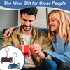 Pack of 2 PVC Mini Motorcycle Key Chains - Imitation