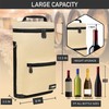 opux Wine Bag 2 Bottle Wine Tote Carrier, Insulated Wine