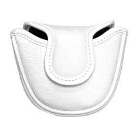 Golf Headcover Putter Cover Mallet Odyssey 2 Ball Tailor Made Spider Putter Magnetic Cute Cat Heart Cat (Half Round Mallet White)