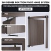Hidden Door Hinge Pivot Hardware 360 Degree Rotation Murphy Bookcase,