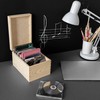 Creative Deco Wooden Storage Box for CDs and DVDs, 16