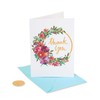 Papyrus Blank Thank You Card (Painterly Wreath)
