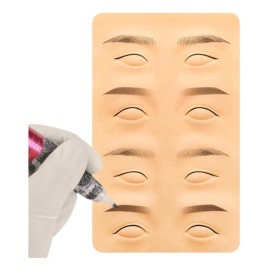 Tablero Silicón Piel De Ojos Práctica Sombras Microblading