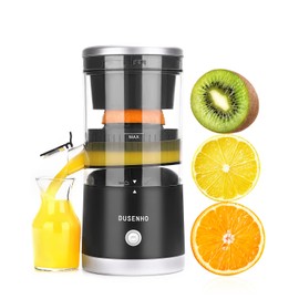 DUSENHO,Electric Juicer Rechargeable - Citrus Juicer Machines with USB and Cleaning Brush Portable Juicer for Orange, Lemon, Grapefruit