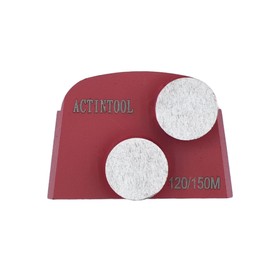 ACTINTOOL Twin Button Segment Diamnd Metal Grinding Disc for Lavina Edco Grinder (pack of 3)