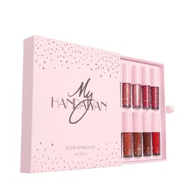 R.Y.M Pack of 12 Matte, Natural, Moisturizing, Plumper Lip Gloss Sets, Liquid Stick Set Long Lasting for Lip Color, Minimizes lip Wrinkles, with Beautiful Finish