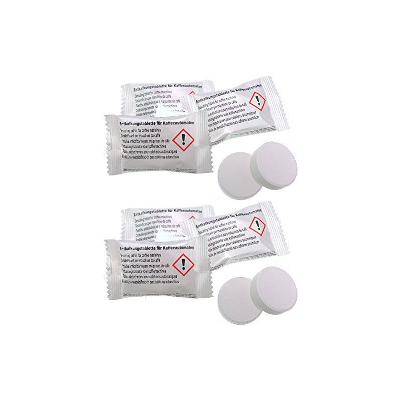 10 x descaling tablets in flow pack for TASSIMO beverage