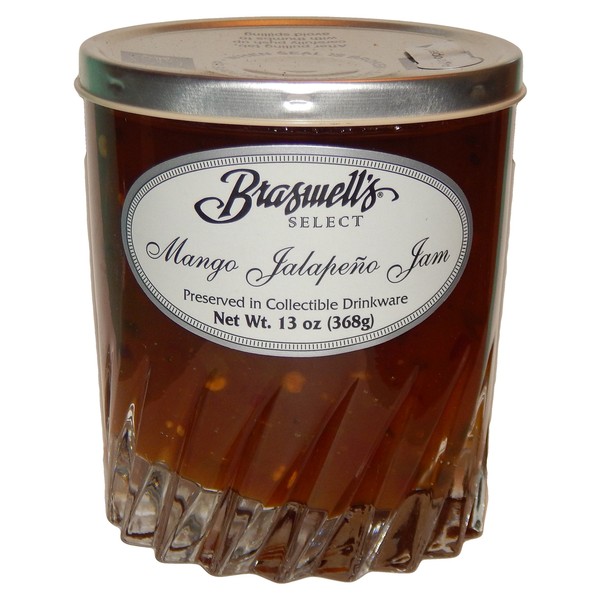 Braswell's Select Jam Preserved in Collectible Drinkware - 13 Oz (Mango Jalapeno, 13 Ounce)