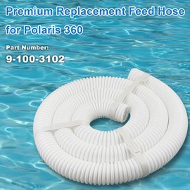Molloparts 9-100-3102 6 Feet Cuffless Pool Cleaner Feed Hose for Polaris 360 Pool Cleaner Parts, 1-1/2" Diameter Pool Cleaner Hose for Inground Pools