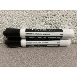 Sanford Expo BLACK Bullet Tip Dry Erase Pack Of 2 #82001