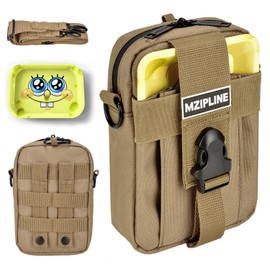 MZIPLINE Tactical Pouch- Smell Proof -Bag Crossbody Sling Shoulder Bags with Carbon Lining for Man