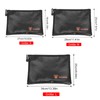 Pack of 2 Fireproof Document Bags 34 x 25 cm,