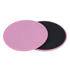 Bnineteenteam 2 Pieces Balance Boards Exercise Slides Sliding Disc Fitness Multifunctional Slider Sport Full Body Training for Carpet or Wooden Floors (Pink)