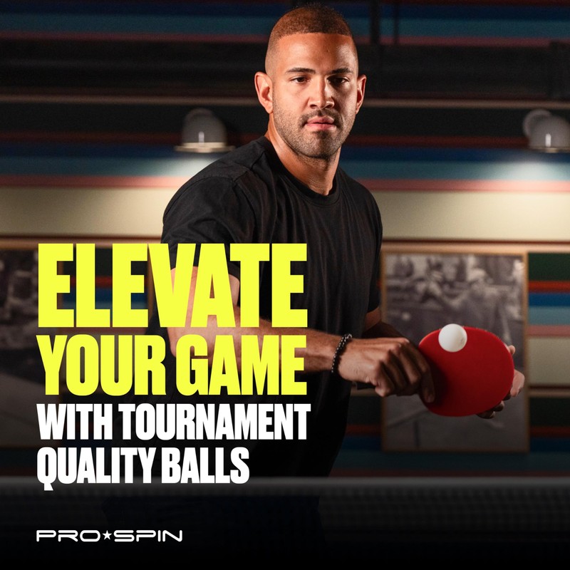 PRO SPIN Ping Pong Balls - Premium 3-Star Competition Level