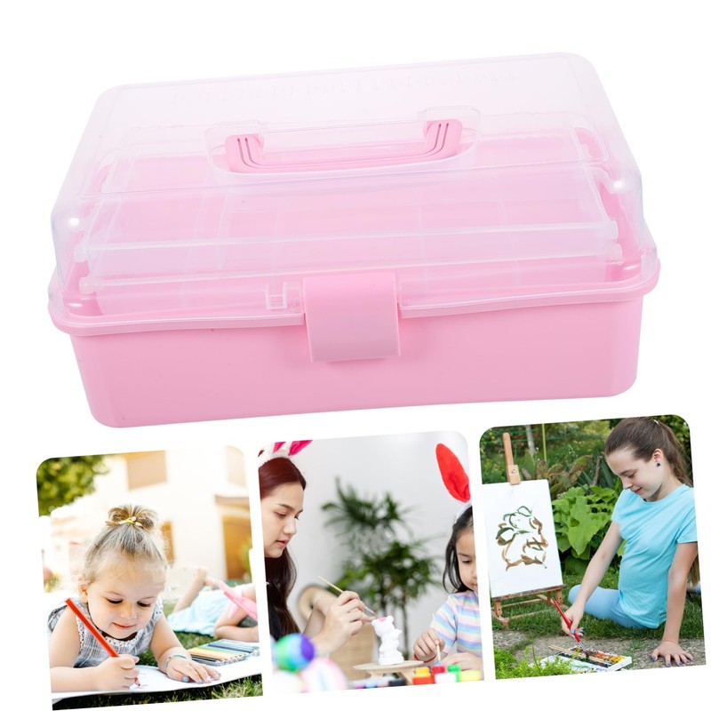 DOITOOL Portable Three Tool Box Multi-Functional Storage Organizer for Painting