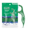 GUM Twisted Mint Floss Picks - Twisted Threads, Shred-Resistant Floss, Easy Grip Handle, 150 Count (Pack of 1)