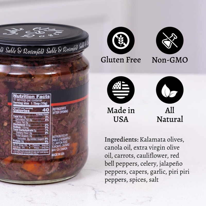 Sable & Rosenfeld Spicy Olive Bruschetta in a Jar 16