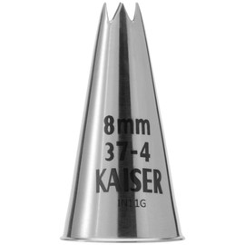 Kaiser Decoration Centre Star Nozzle, Silver, 2 Litre