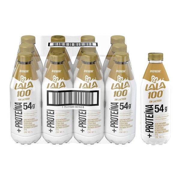 Lala 100 Leche ms Protena Sin Lactosa Parcialmente Descremada Ultrapasteurizada