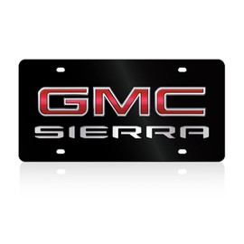 Eurosport Daytona- Compatible/Replacement for -, 2019- Current GMC Sierra Lazer-Tag, Acrylic License Plate