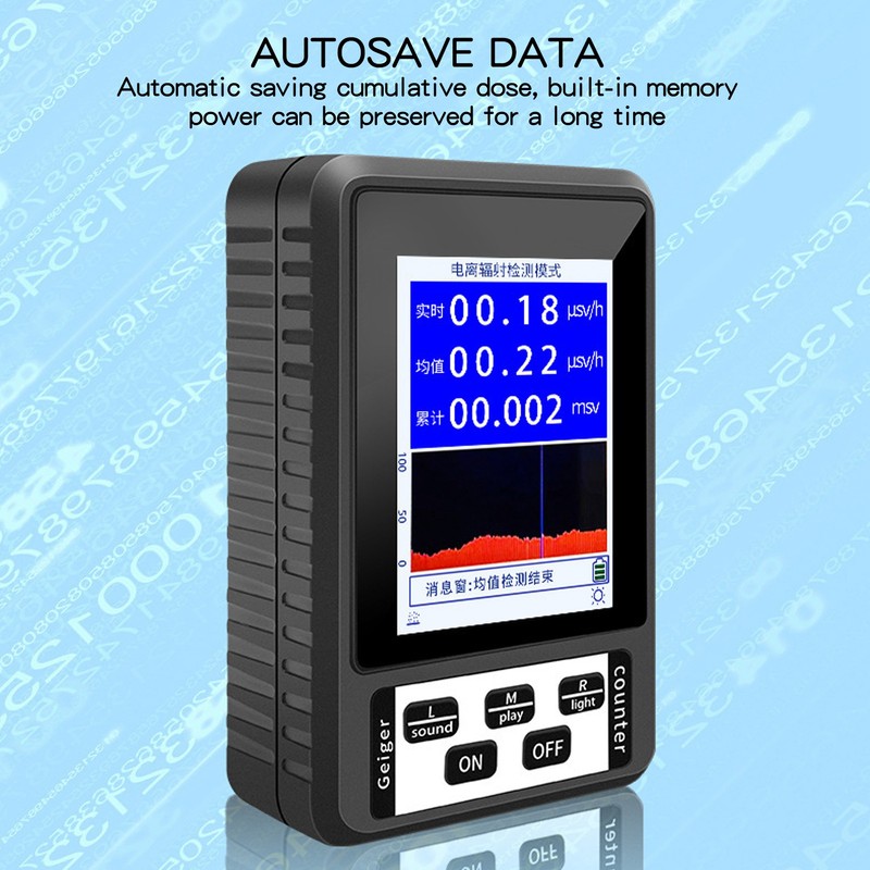 Geiger Counter Nuclear Radiation Detector Portable Handheld Beta Gamma X