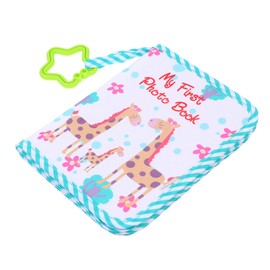 TOYANDONA Soft Baby Book - First Year Photo Album for Infant Memory and Baby Shower - My First Book of Photos Without Star Ring