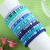 Ornaland 15 Pcs Friendship Bracelets Clay Bead Bracelets Heishi Bracelets