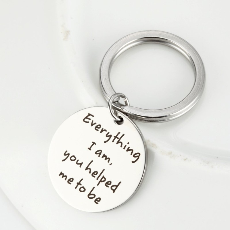 Meiligo Stainless Steel Mum Everything I Am You Helped Me