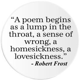 Kiwi Gifts Poem Begins As Lump In The Throat Robert Frost - Circle Sticker Decal 3 Inch