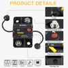 GLOSO Car Circuit Breaker 15 amp Boat Marine Manual Reset