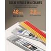 Nicpro 6 Pack Carpenter Pencil with Sharpener,Mechanical Pencils Set 54PCS