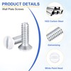 uxcell 100Pcs Wall Plate Screws, 1/2" Long 6-32 Thread Outlet