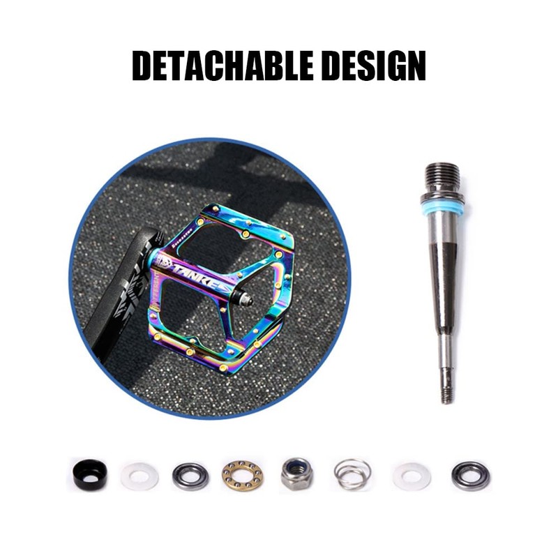 Bicycle Pedals, ERYUE Bicycle Pedals Colourful Cycling Road Bike Pedals
