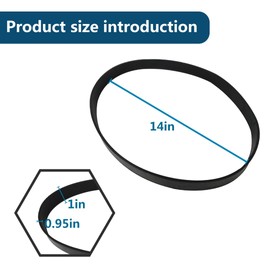 New Version Urethane Bandsaw Tires 14" x 1" x .095" Compatible for Powermatic PWBS-14, PWBS-14CS Band Saws (2 Pack)