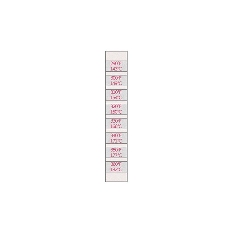 8-Temp Thermolabel Classic 290-360°F Temperature Label Pack of 16 Labels