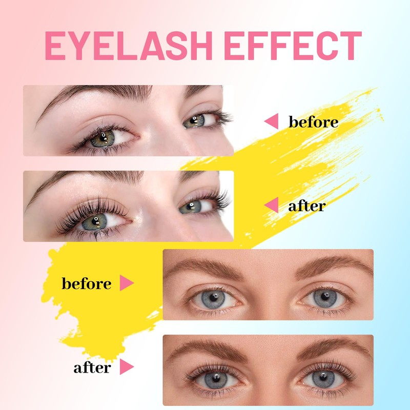 Wimpernlifting Set,Leicht Zu Bedienen Kit für Natürliche & Dickere Wimpern,Lash